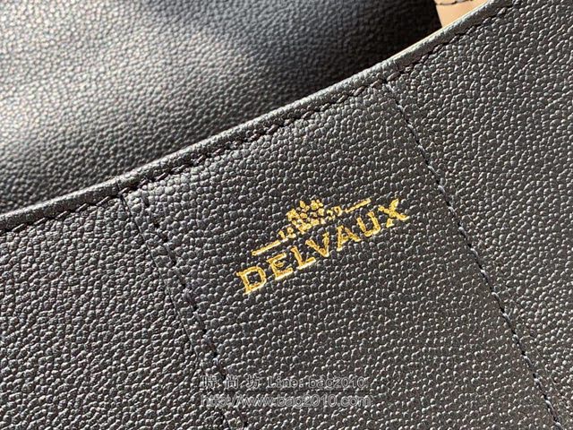 DELVAUX女包 Brillant系列手袋 進口牛皮 德爾沃女手提包 手拎包 Dv0020黑色 Delvaux女單肩包  fcs1359